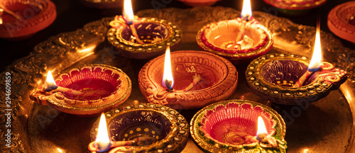Diwali, Hindu festival of lights celebration Poster Mural XXL