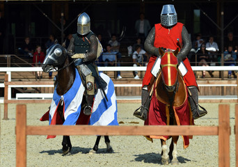 13th-century knights in armor