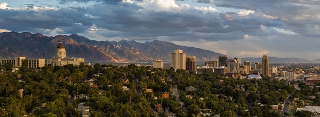 Panorama of Downtown Salt Lake City