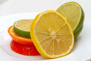 Wall Mural - Slices of Three Citrus