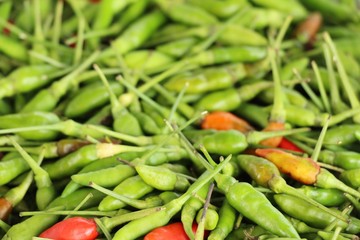 Canvas Print - Fresh chilli for cooking at street food