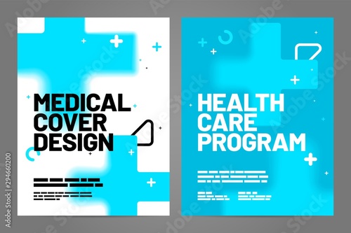 Template Design With Abstract Background For Medical Layout