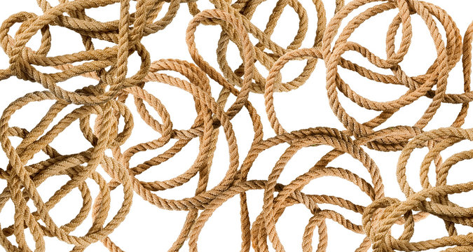 Isolated image of rope closeup