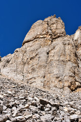 Sticker - jumps towards the refuge path tower of Pisa latemar dolomites alto adige Italy