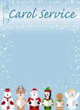 Christmas Carol Service Poster