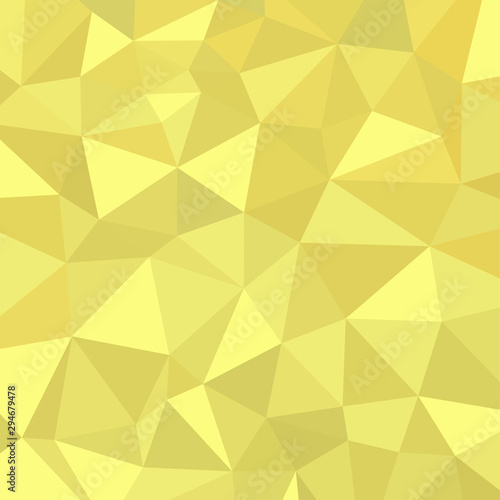 abstract geometric background with triangles. Yellow background in low poly s...