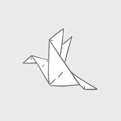 Poster - origami bird illustration