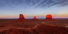 View Of Monument Valley During Sunset
