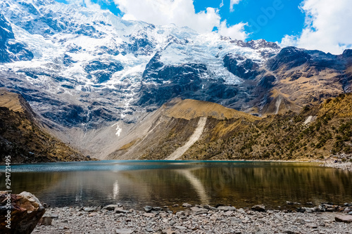 Cuadros en Lienzo Beautiful Humantay lagoon, Cusco.
