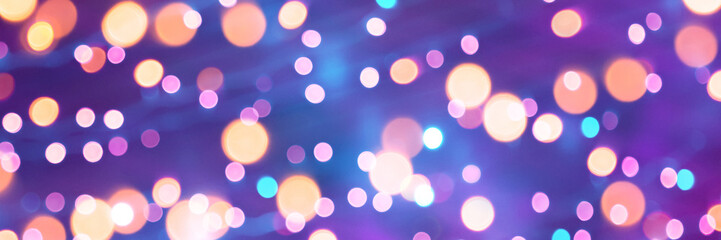 Wall Mural - сolorful festive abstract background with bokeh lights