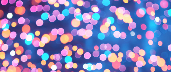 Wall Mural - Сolorful Festive abstract Background with bokeh light