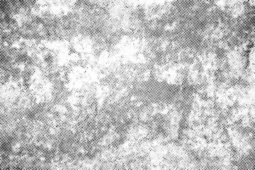 Poster - Subtle halftone vector texture overlay. Monochrome abstract splattered background.
