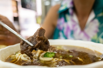 Wall Mural - hot braised beef noodle soup