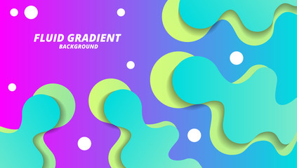 Wall Mural - Fluid modern gradient layout background, for business corporate, brochure, flyer, wallpaper, banner, presentation vector template