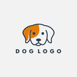 Dog logo design template vector illustration
