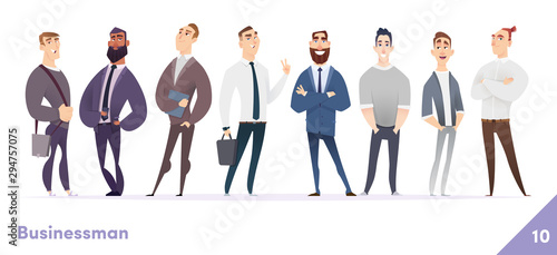 Fotografía Businessman or people character design collection
