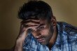 © IndiaPix - sad man thinking at home