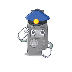 Poster - Police light meter character the shape mascot