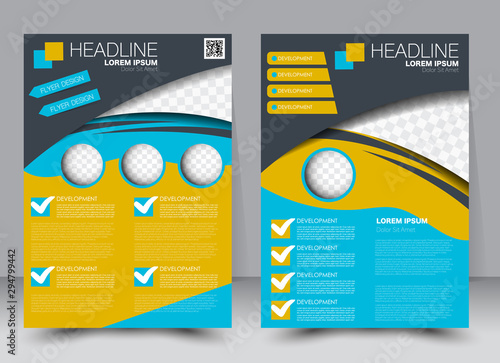 Abstract Flyer Design Background Brochure Template Can Be Used