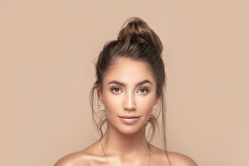 natural beauty girl portrait.