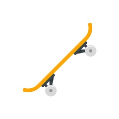 Poster - Side modern skateboard icon. Flat illustration of side modern skateboard vector icon for web design