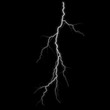 © trimitek - Cloud to Air Lightning Isolated on a Black Background