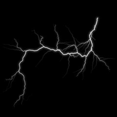 lightning in the sky -isolated