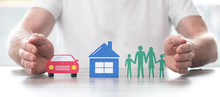 Concept Of Life, Home And Auto Insurance