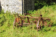 Old Tractor In Field