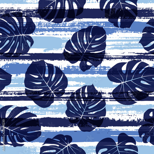 Trendy monstera philodendron liana hole leaves