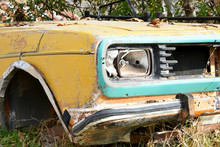 Old Abandoned Rusty Car 