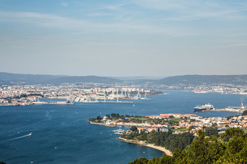 Ferrol bay. Galicia, Spain.