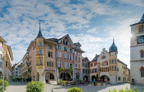Fotografía view of the Ring Square and the Vennerbrunnen Fountain in the historic old town
