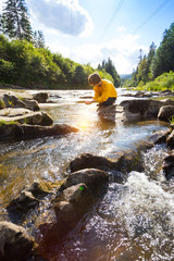 Wall Mural - drinking a water