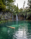 Fototapeta Góry - Plitvice lake one of the most famous National Park in Croatia