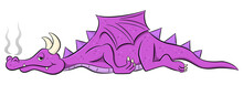 Sleeping Cartoon Dragon