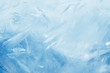 Leinwandbild Motiv blue frozen texture of ice