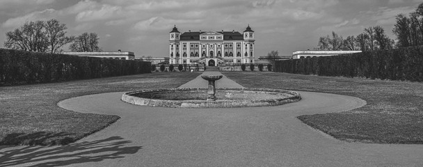  Milotice castle, Czech Republic Black and White 2