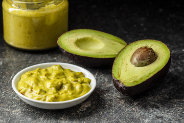 Avocado dip. Guacamole sauce