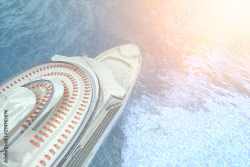 Concept art of cruise ship model, render 3D