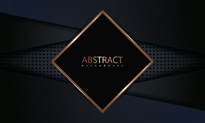 Wall Mural - abstract background with modern and luxury style of gold and black color combination. designed for w