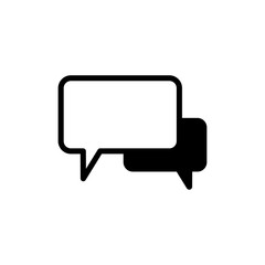 bubble speak icon trendy flat design 