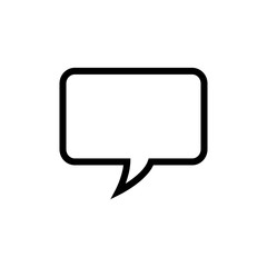 bubble speak icon trendy flat design 