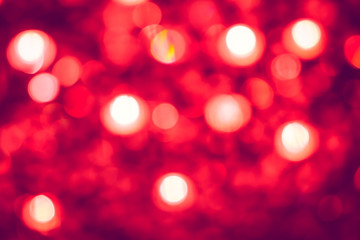 Wall Mural - Bokeh of red lights in celebration