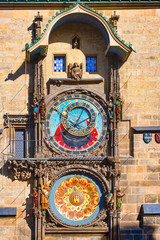 Wall Mural - The famous astronomical clock in Prague