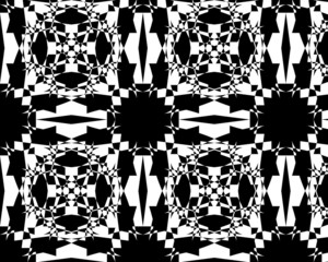 Beautiful geometric black and white color pattern for background and wallpaper