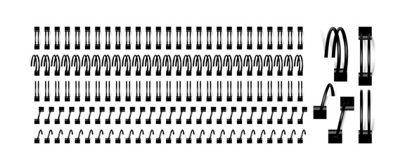 Spirals for binding notebook sheets