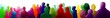 © bittedankeschön - menschenmenge zuschauer silhouetten banner