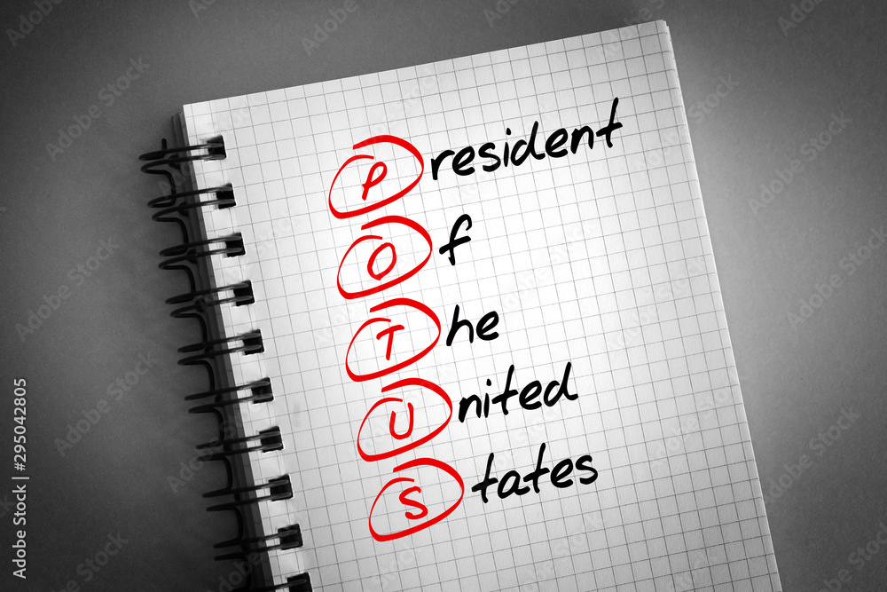 POTUS - President of the United States acronym, concept background ...