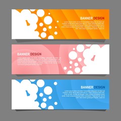 Wall Mural - Vector abstract design banner web template.